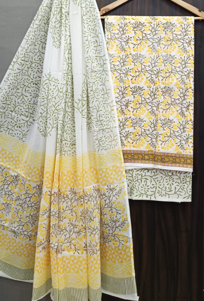 Floral Block Print Salwar Set